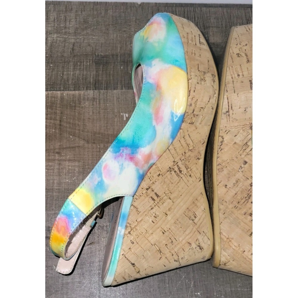 Stuart Weitzman Jean Lake  Patent wedge TW3191 Size 9M - Picture 8 of 11
